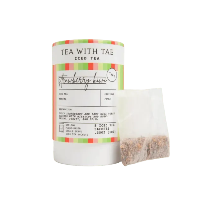 Tea with Tae Strawberry Kiwi iste 5 breve koffeinfri