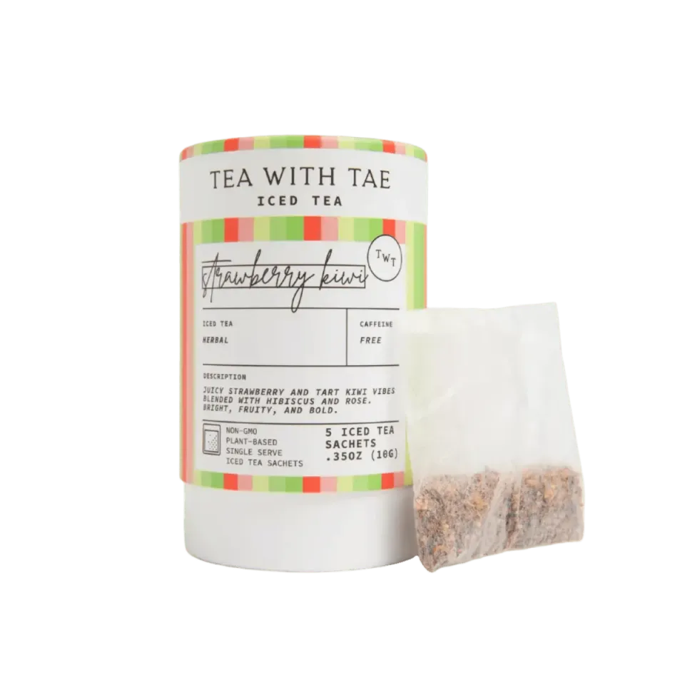 Tea with Tae Strawberry Kiwi iste 5 breve koffeinfri