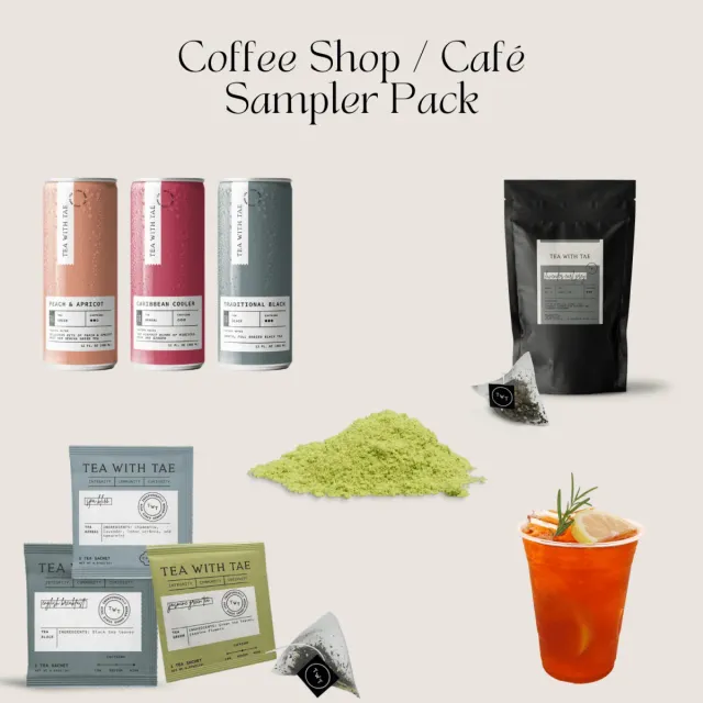 Tea with Tae Cafe Sampler smagskasse iste matcha