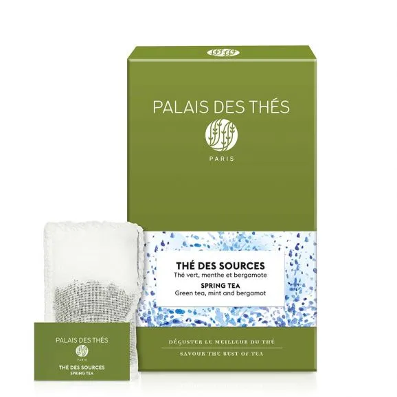 Palais des Thes Thé des Sources grøn te pose 100 g bergamot