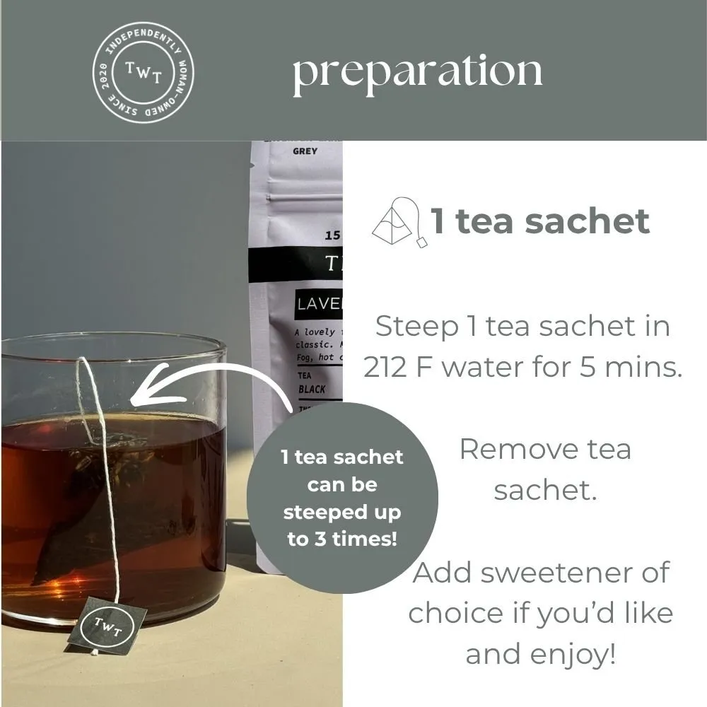 Tea with Tae Lavender Earl Grey tebreve 30 stk sort te