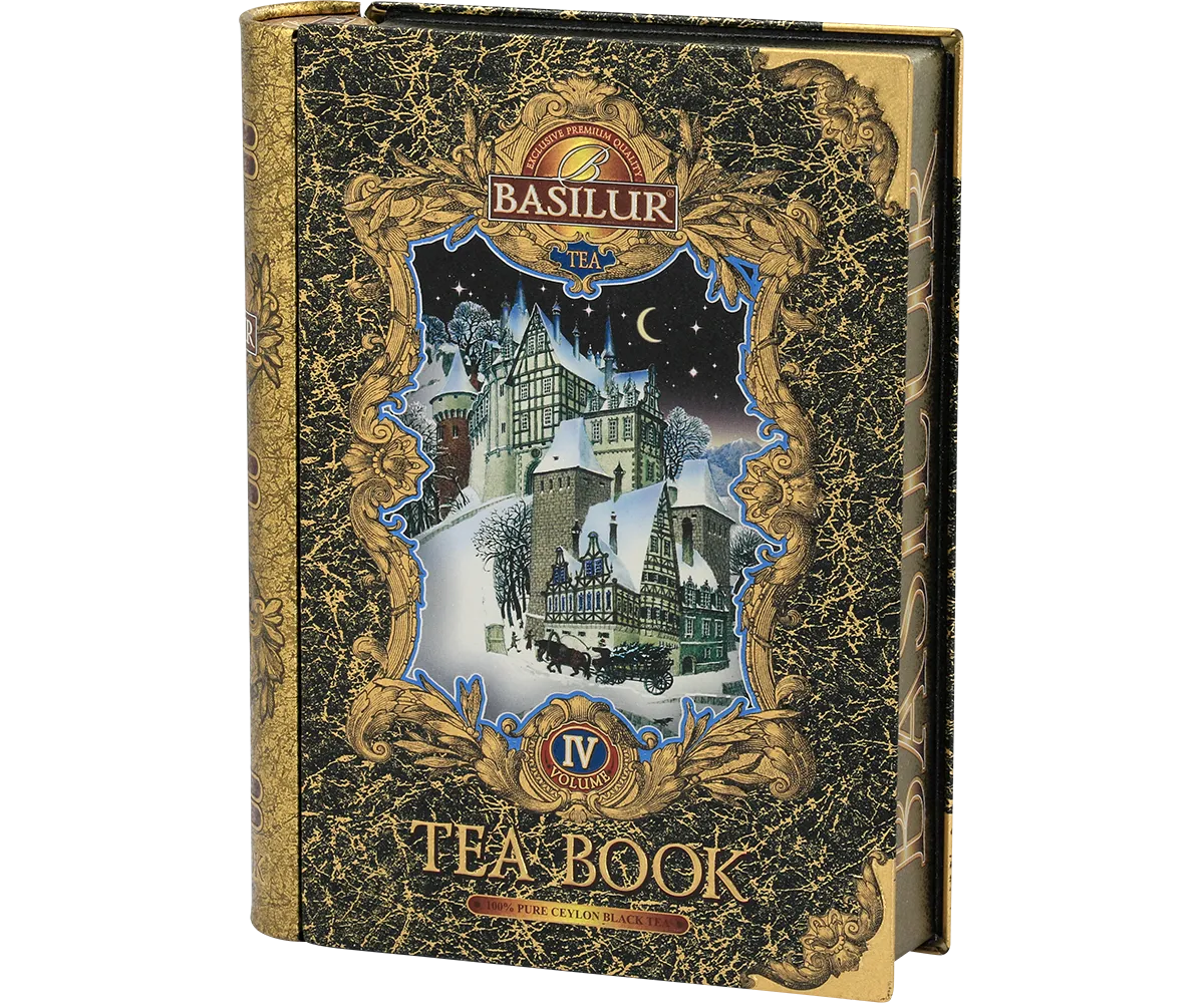 Basilur Tea Book IV Silver Tip sort te 100g tebog