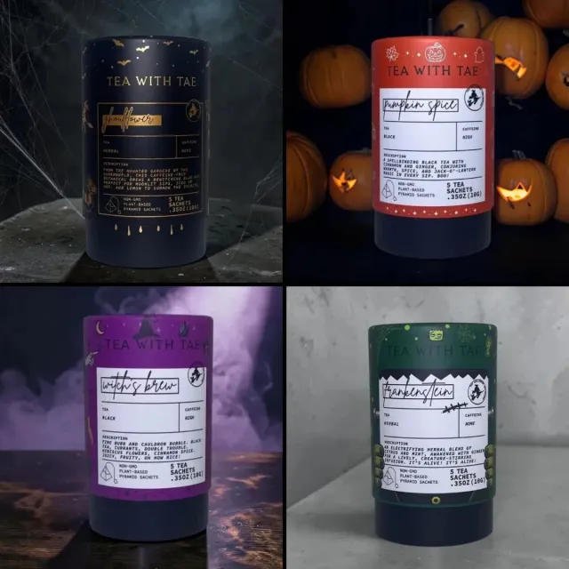 Tea with Tae Spooky mini te 12 rør limited edition