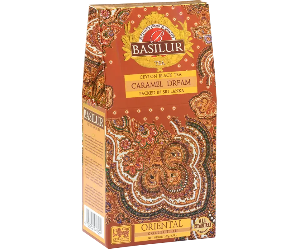 Basilur Caramel Dream sort te 100g løs karamel