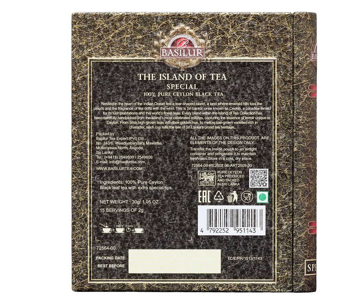Basilur Island of Tea sort te tebog special