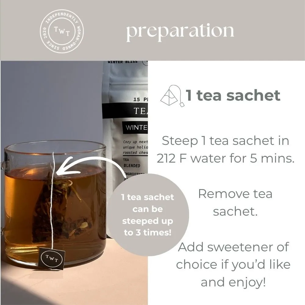 Tea with Tae Winter Bliss te 30 breve chokolade