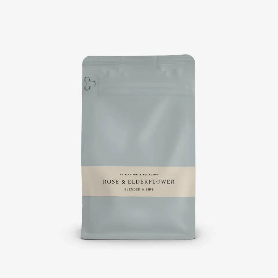 By SIPS Rose & Elderflower hvid te rose