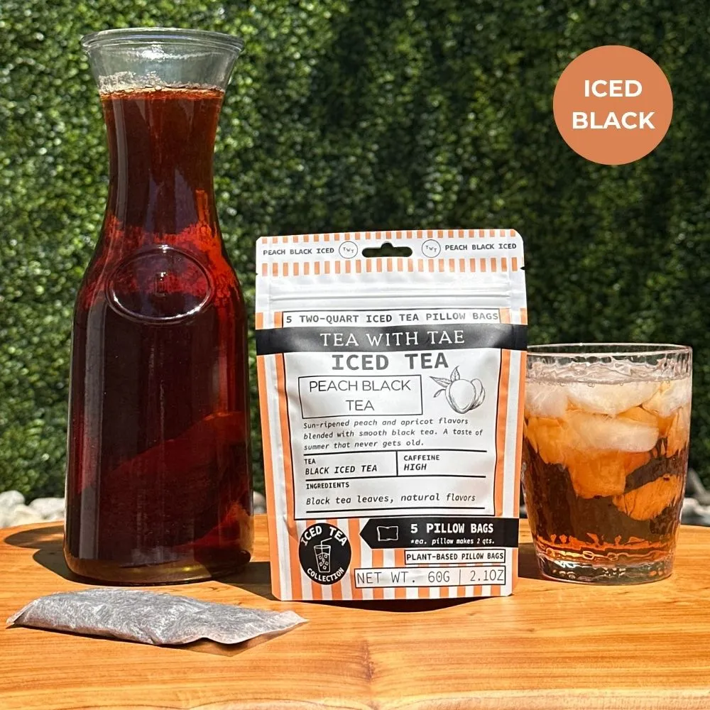 Tea with Tae Peach Black iste 10 breve fersken