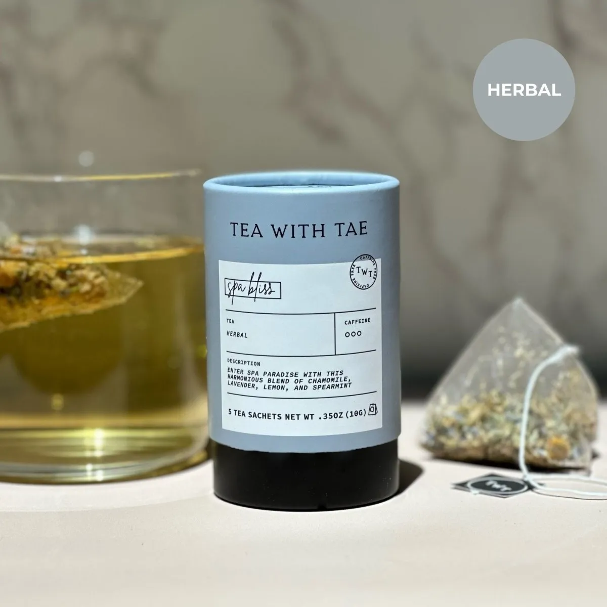 Tea with Tae Spa Bliss Mini Tube te 5 breve kamille