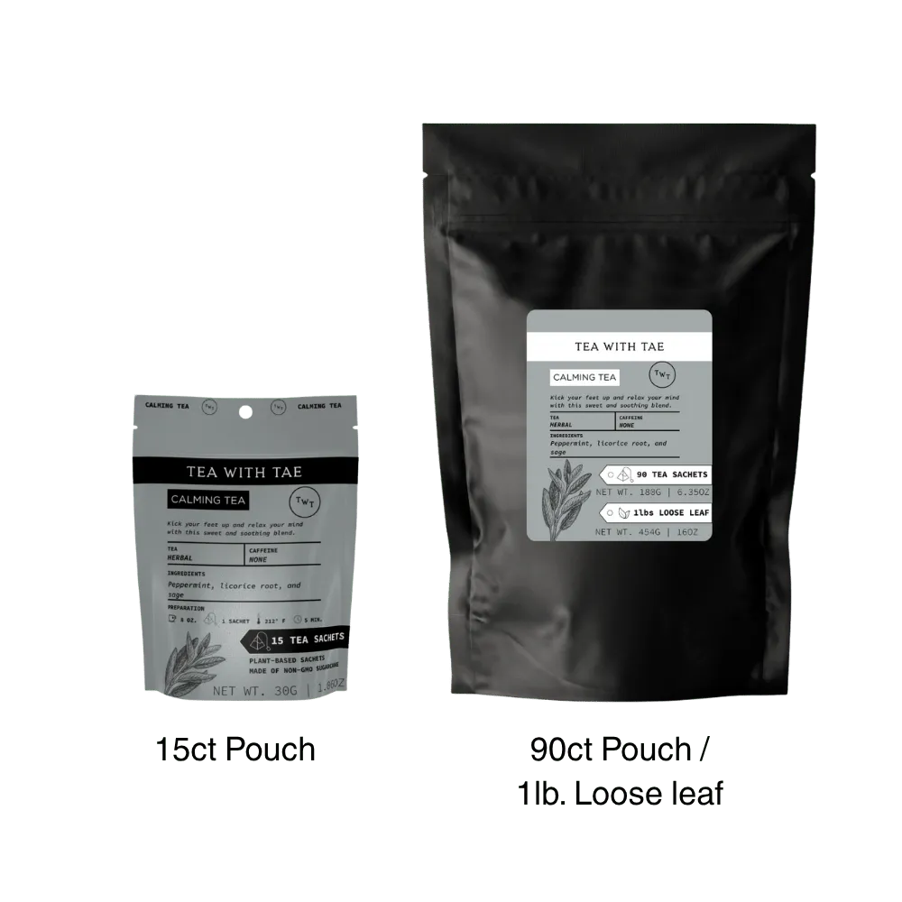 Tea with Tae Calming urtete 90 breve koffeinfri