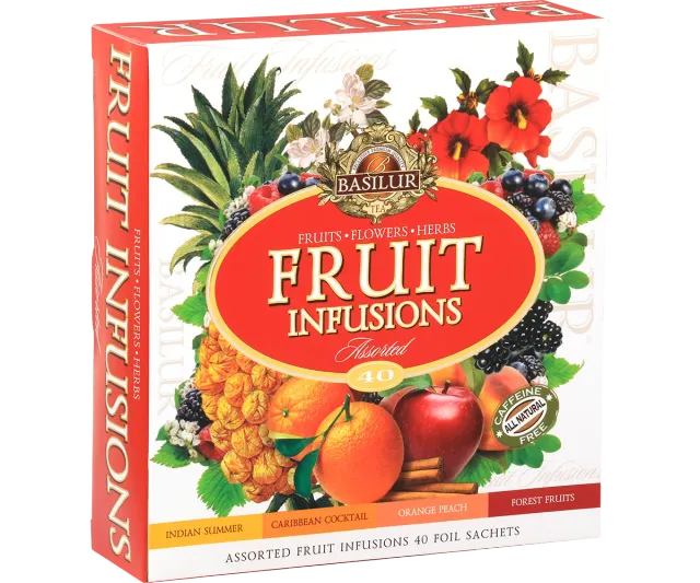 Basilur Fruit Infusions Assorted frugtte 40 breve koffeinfri