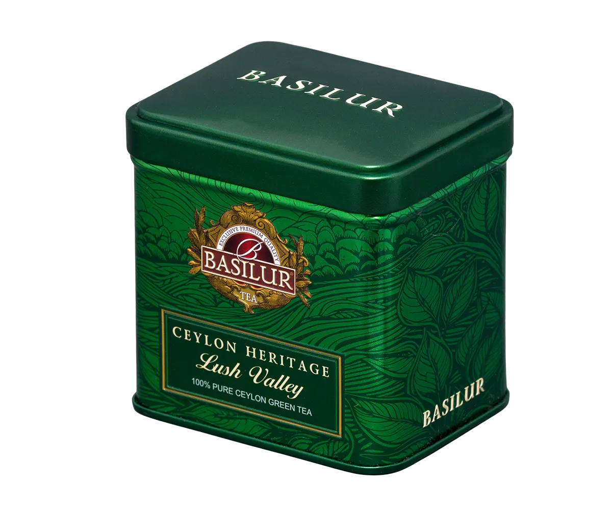 Basilur Ceylon Heritage Lush Valley te 50g løs grøn