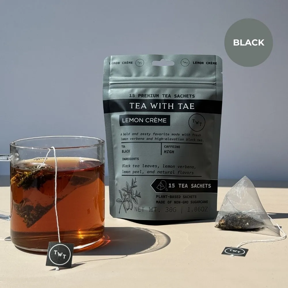 Tea with Tae Lemon Crème sort te 30 breve citron