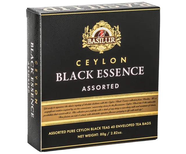 Basilur Black Essence Assorted sort te 40 breve 4 smage