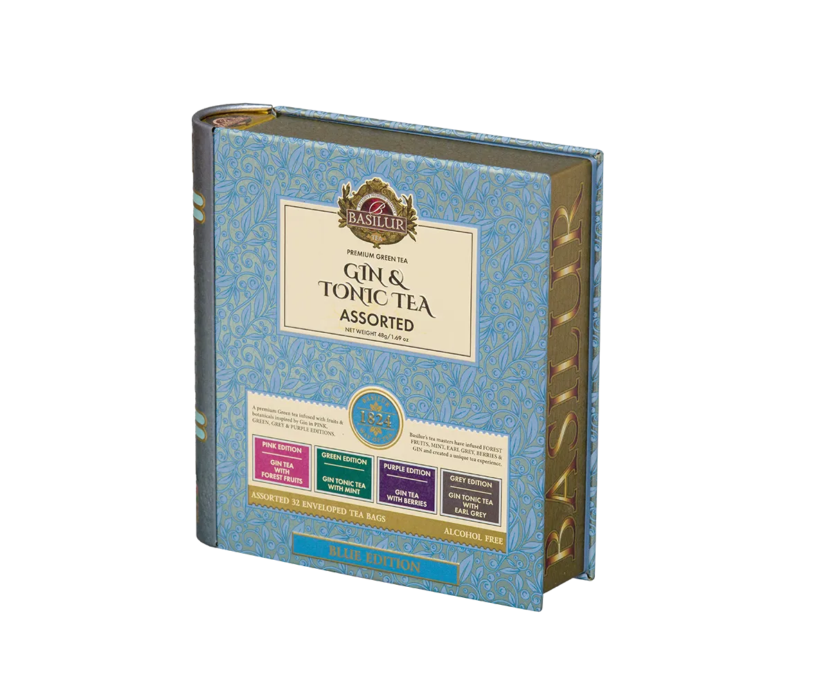 Basilur Gin Tonic brevte 32 stk blue 4 smage