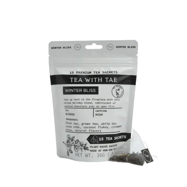 Tea with Tae Winter Bliss Pouch te 15 breve chokolade