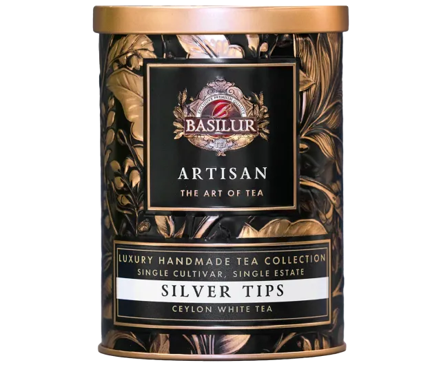 Basilur Silver Tips hvid te TRI 2043 knopte mild