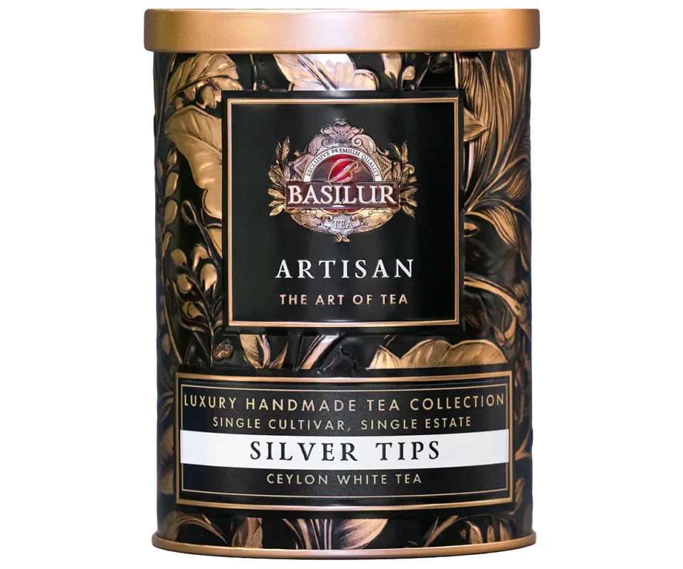 Basilur Silver Tips hvid te TRI 2043 knopte mild