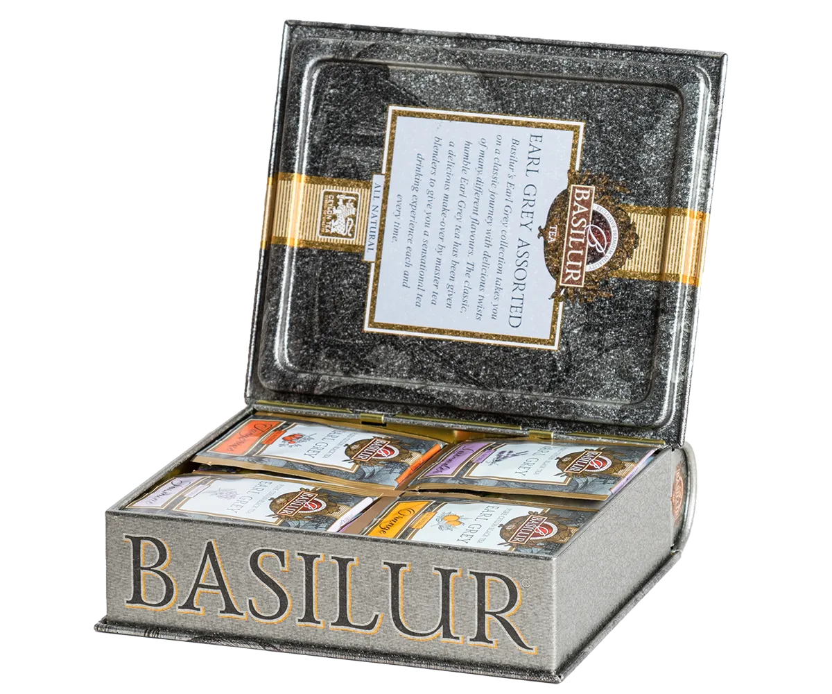 Basilur Tea Book Earl Grey Collection te 32 breve bergamotte