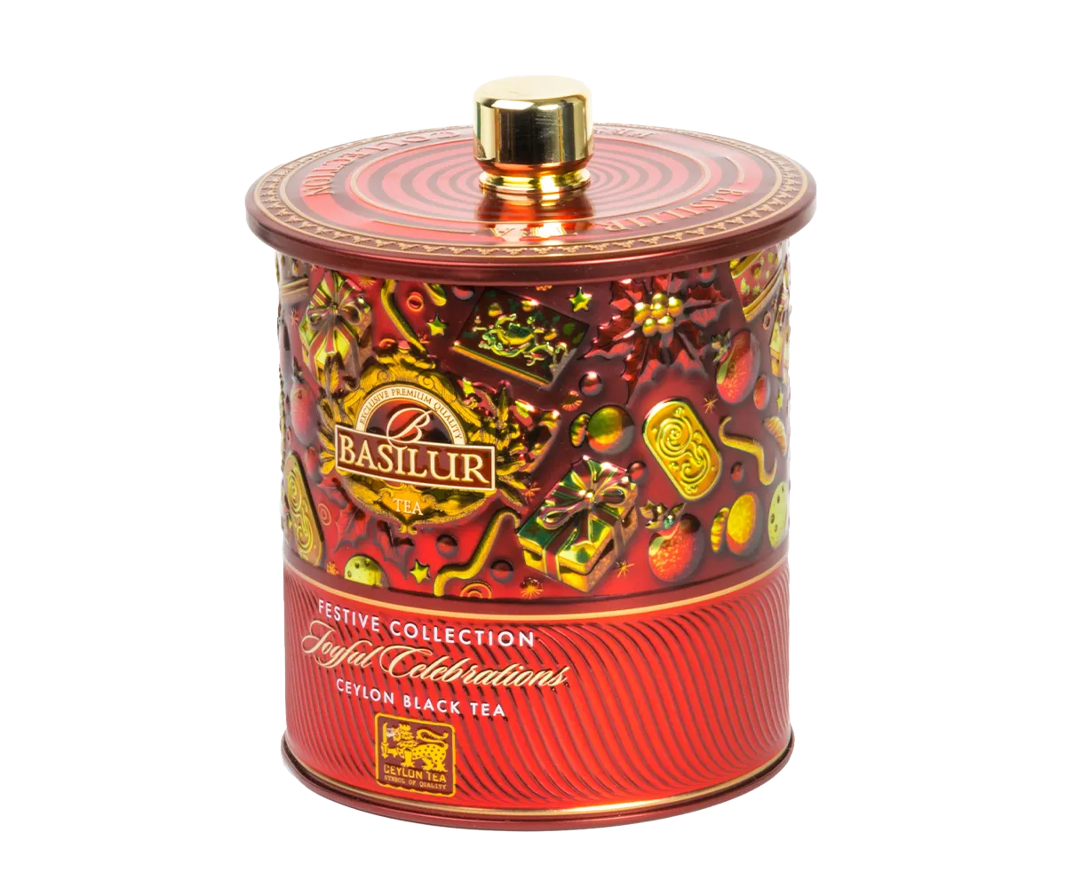 Basilur Festival Joyful Celebration sort te 75g appelsin