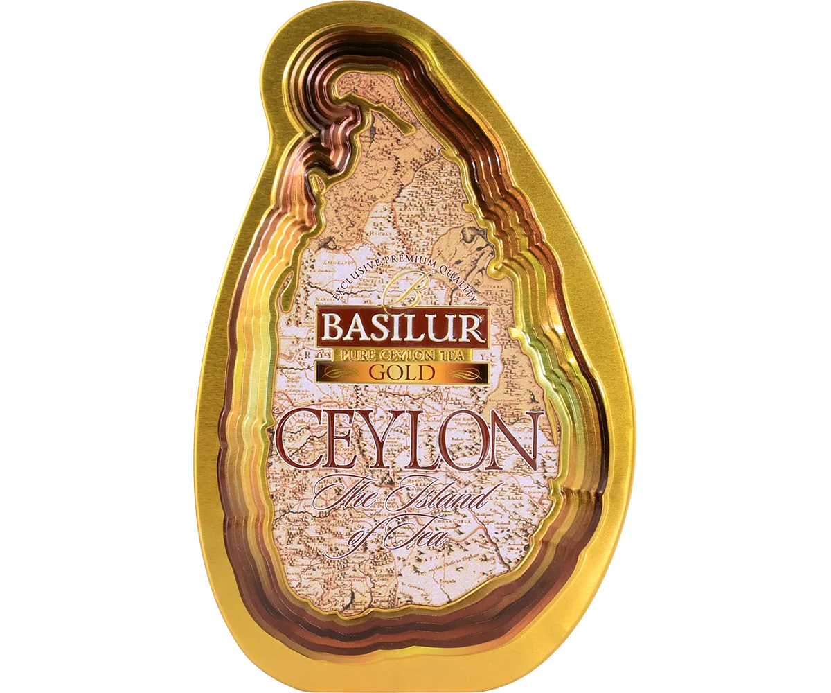 Basilur Island of Tea Gold sort løs te 100g mild