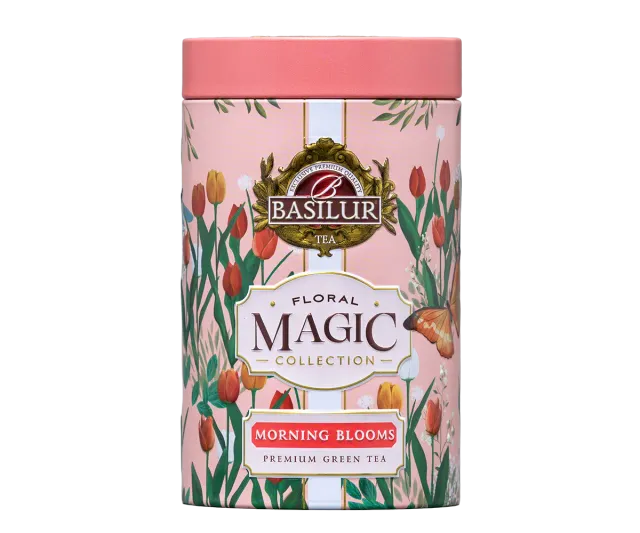 Basilur Floral Magic Morning Blooms grøn te 75g blomst
