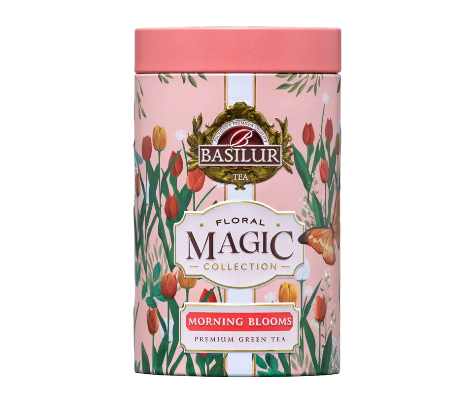 Basilur Floral Magic Morning Blooms grøn te 75g blomst