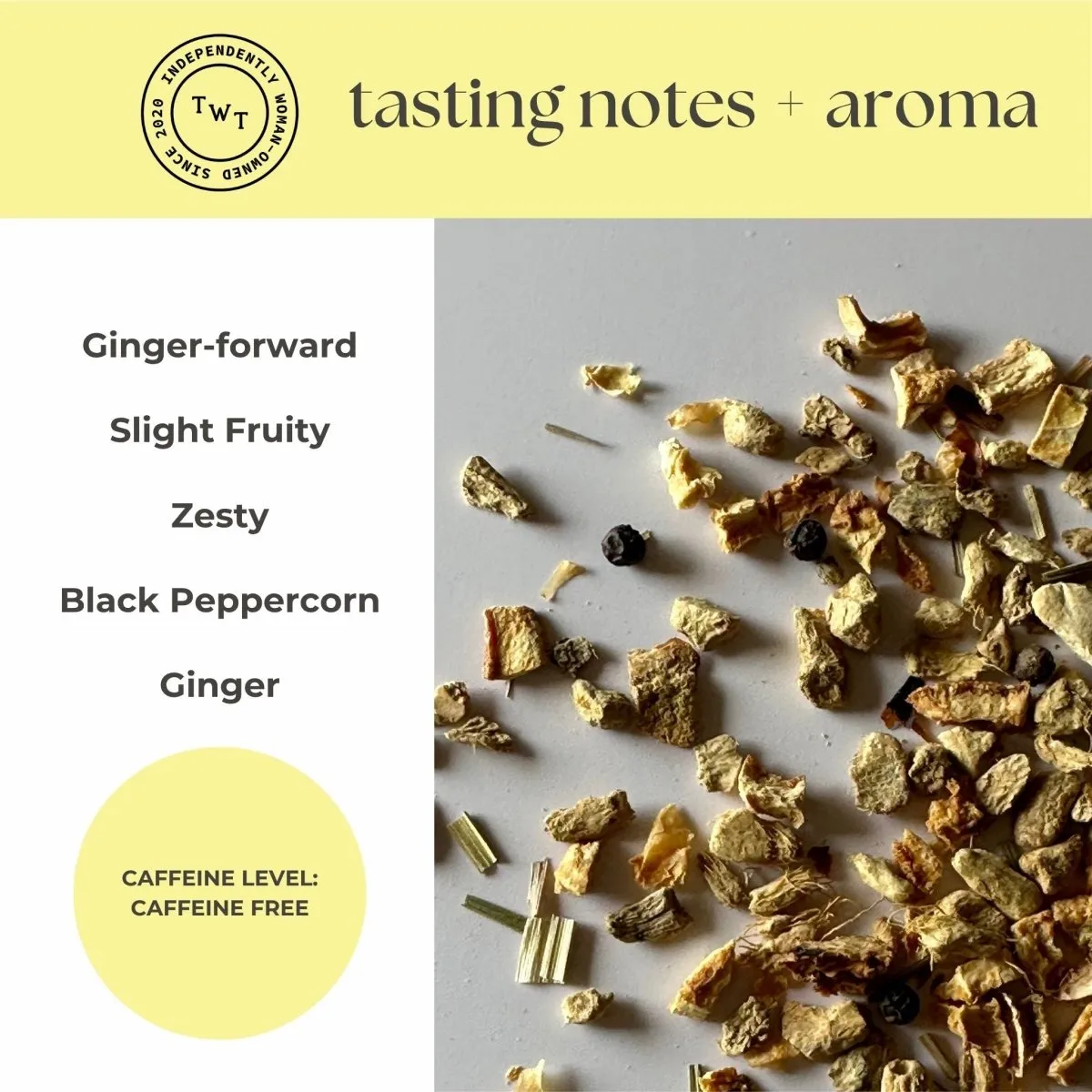 Tea with Tae Lemon Ginger te 5 breve ingefær