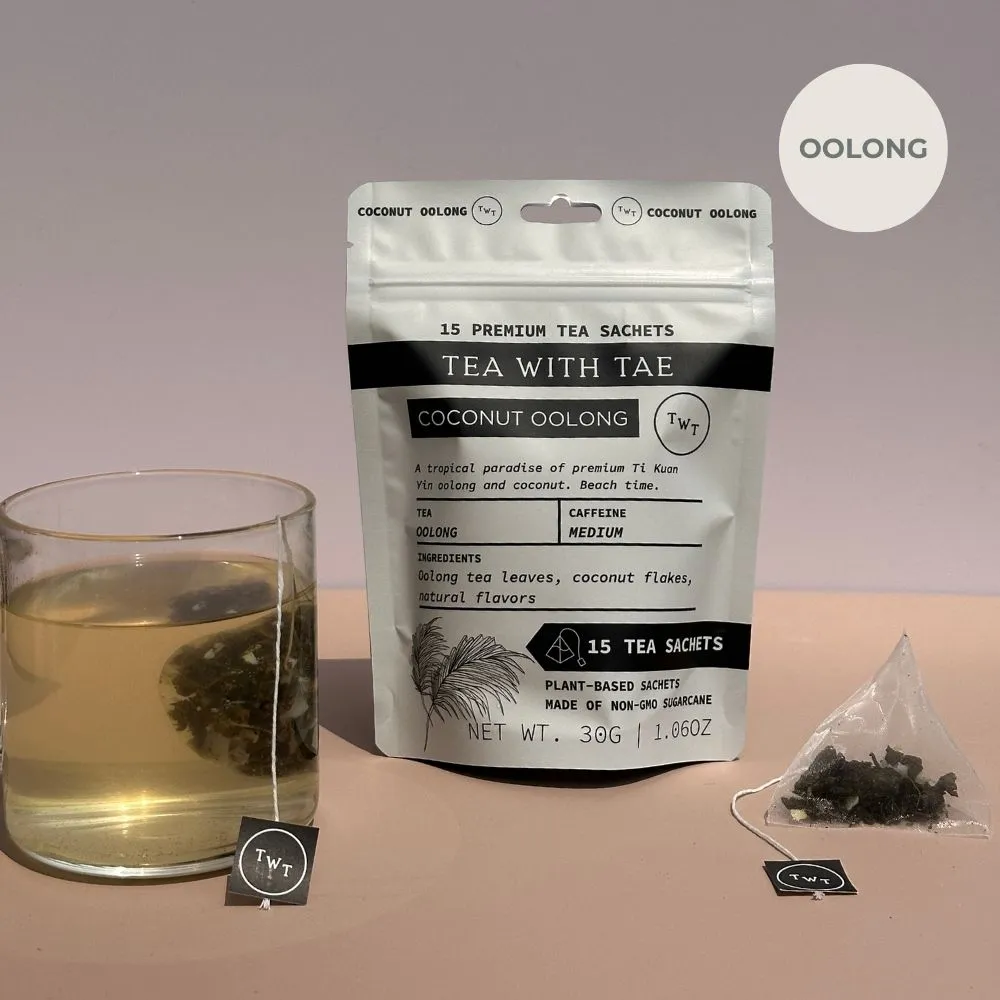 Tea with Tae Coconut Oolong te 30 breve mild koffein