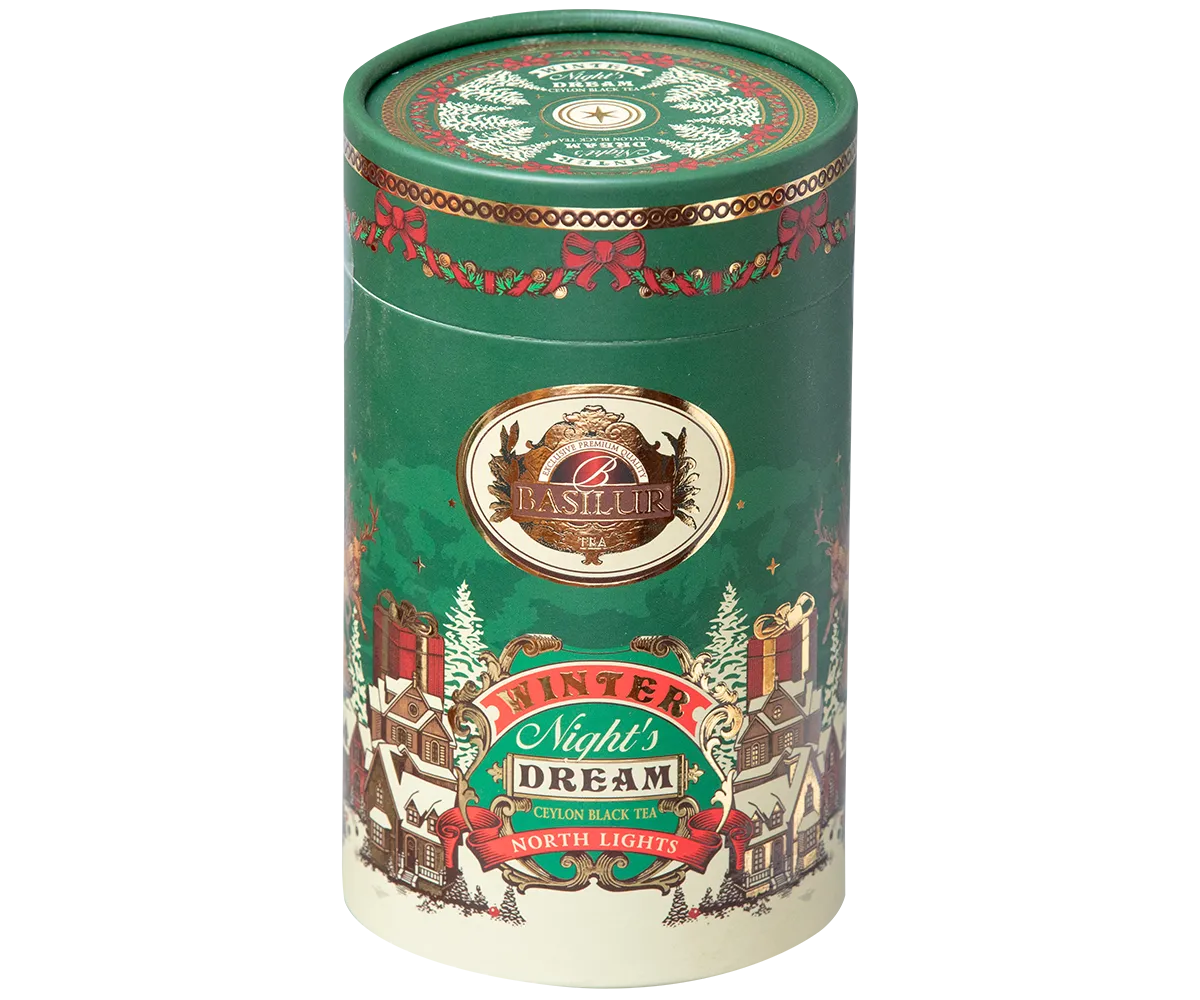 Basilur Winter North Lights sort te 75g vinter