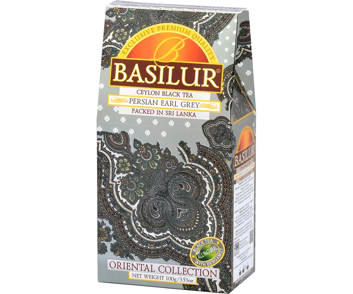Basilur Persian Earl Grey løs sort te 100 g citrus