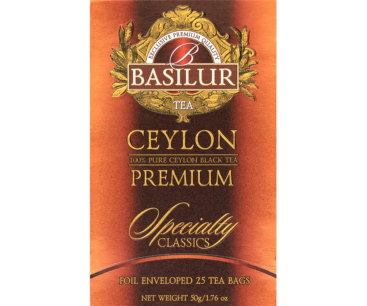 Basilur Specialty Ceylon Premium sort te 25 breve frisk