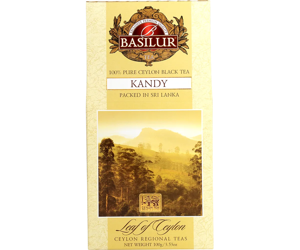 Basilur Leaf of Ceylon Kandy løs te 100g fyldig