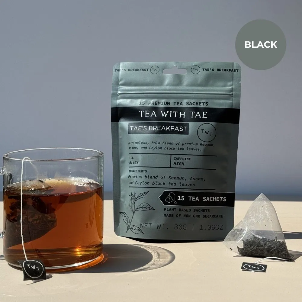 Tea with Tae Tae's Breakfast sort te 30 breve kraftig