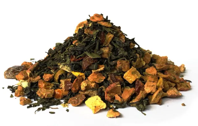 Nordic Tea Hillerød grøn te økologisk 50 g fersken