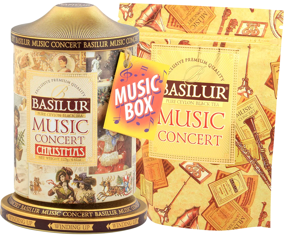 Basilur Music Concert Christmas sort te 100g julet