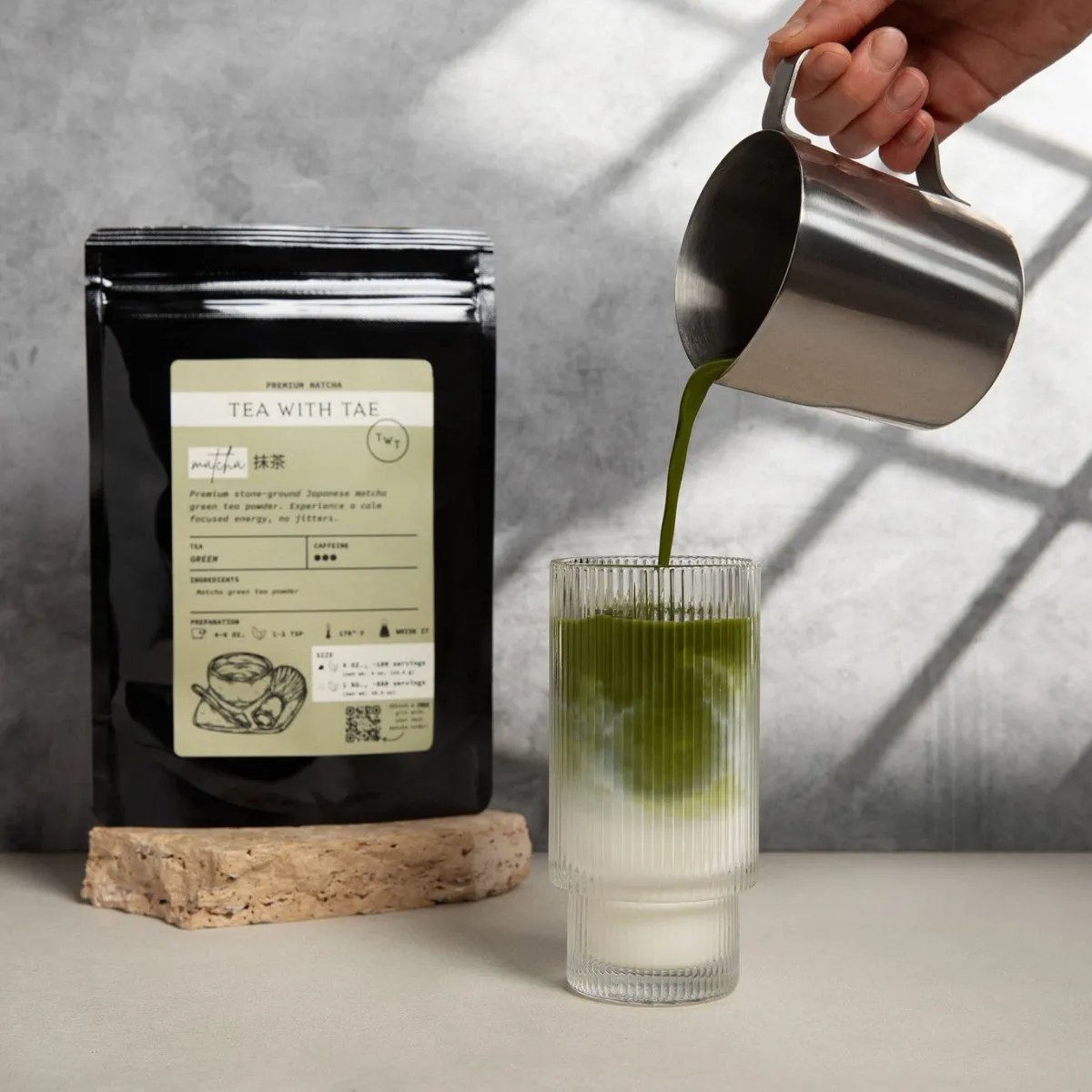Tea with Tae Japanese Matcha matchapulver 113 g stenmalet