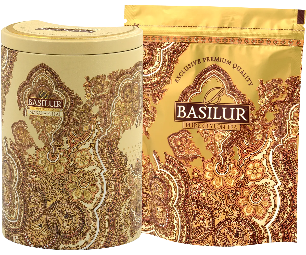Basilur Masala Chai sort te løs 100g krydret