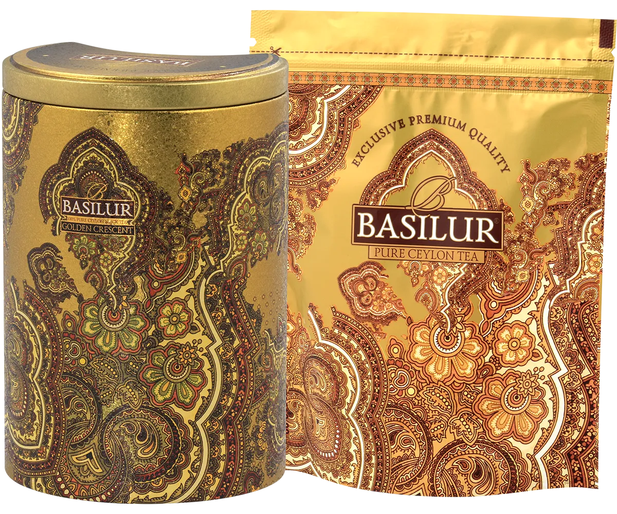 Basilur Golden Crescent sort te 100g pekoe
