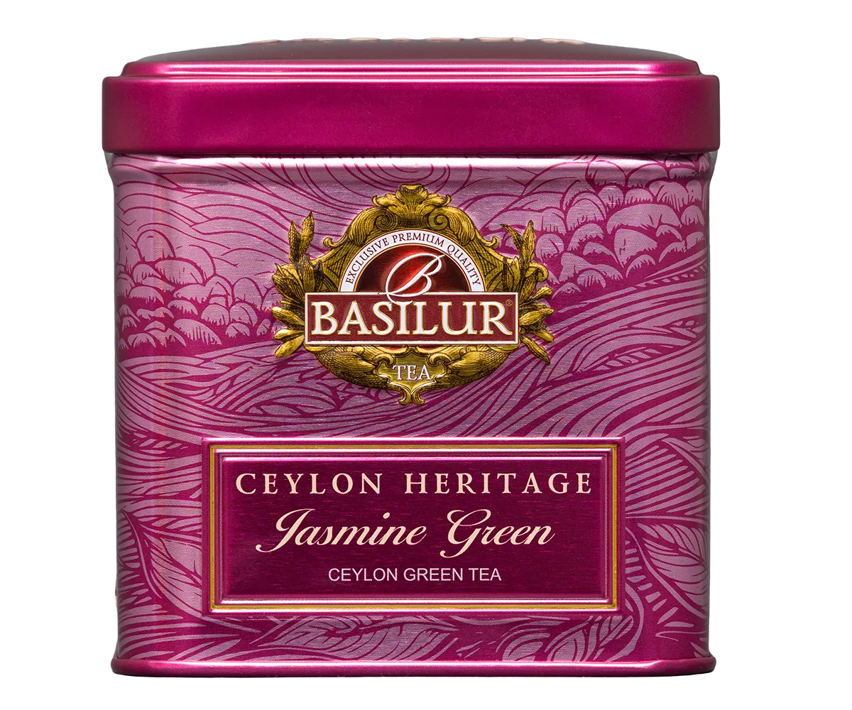 Basilur Ceylon Heritage jasmin grøn te 50g blomstret