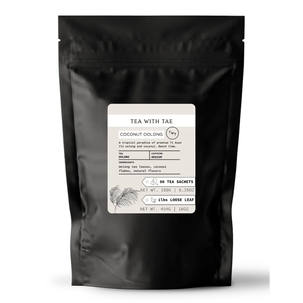 Tea with Tae Coconut Oolong te 30 breve mild koffein
