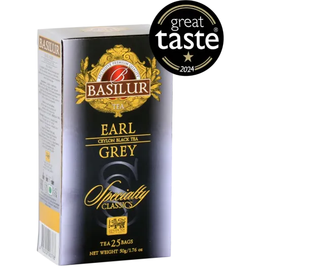 Basilur Specialty Classics Earl Grey sort te 25 breve bergamotte