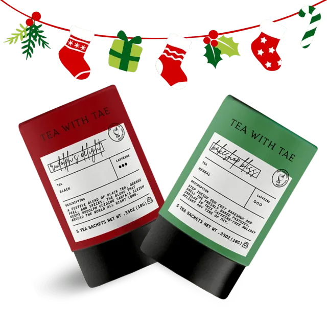 Tea with Tae Holiday mini bundle te gavesæt
