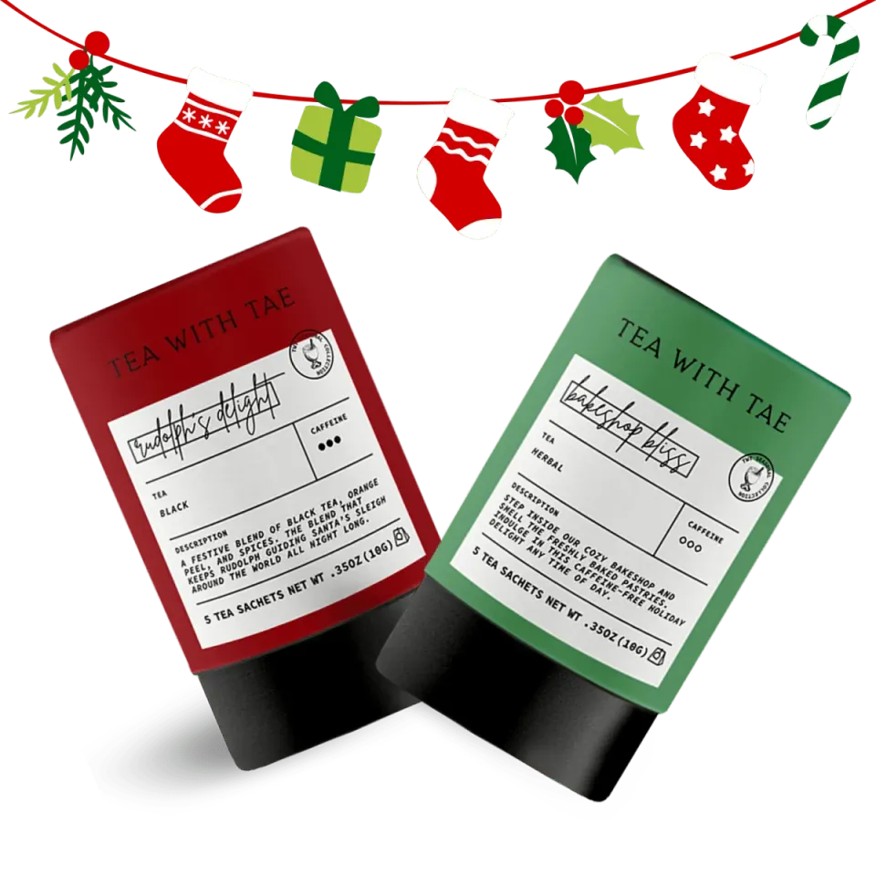 Tea with Tae Holiday mini bundle te gavesæt