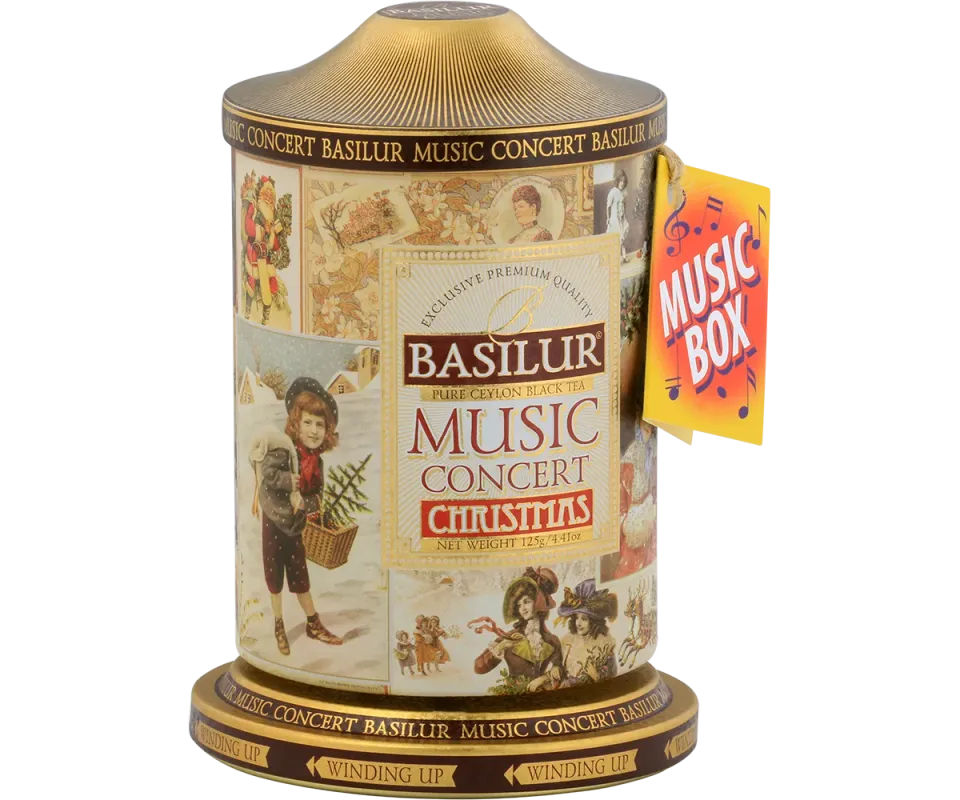 Basilur Music Concert Christmas sort te 100g julet