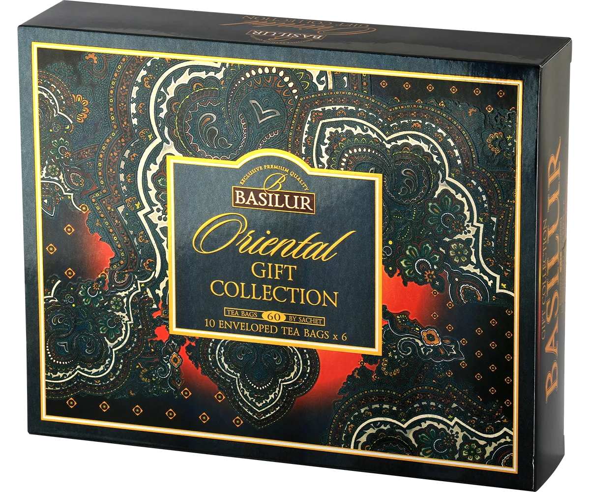 Basilur Oriental Collection tebreve 60 stk sort grøn gave