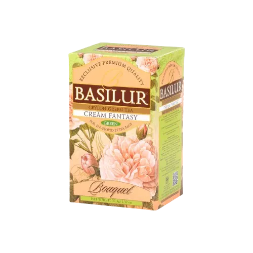Basilur Cream Fantasy Pure Ceylon grøn te 25 breve bær