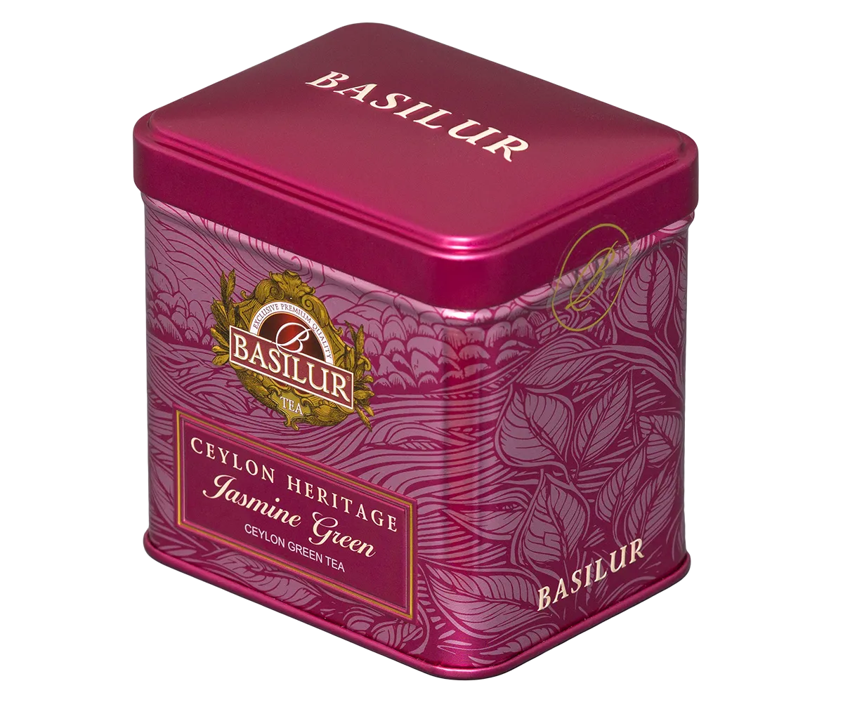 Basilur Ceylon Heritage jasmin grøn te 50g blomstret