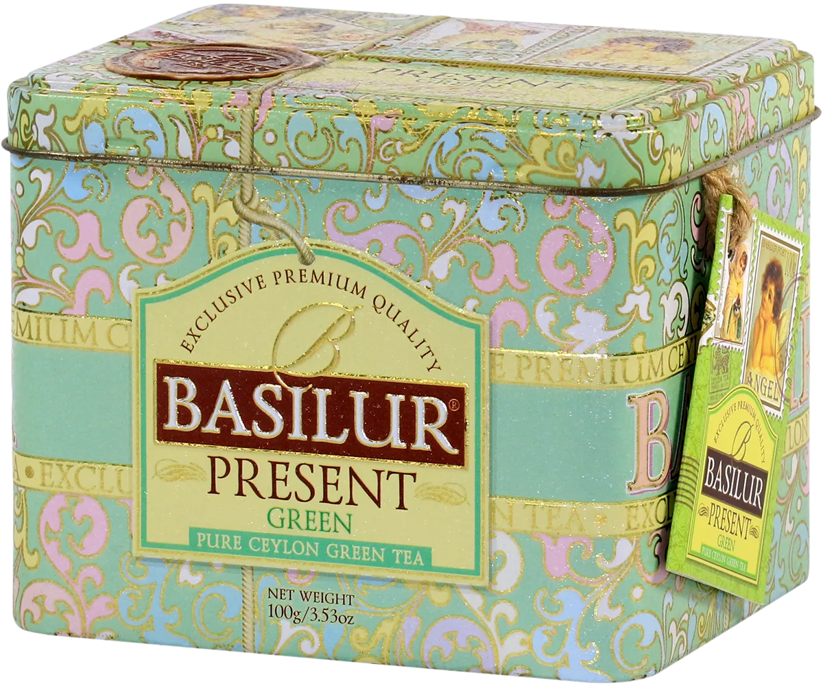 Basilur Present Green grøn løs te 100g bær blomst
