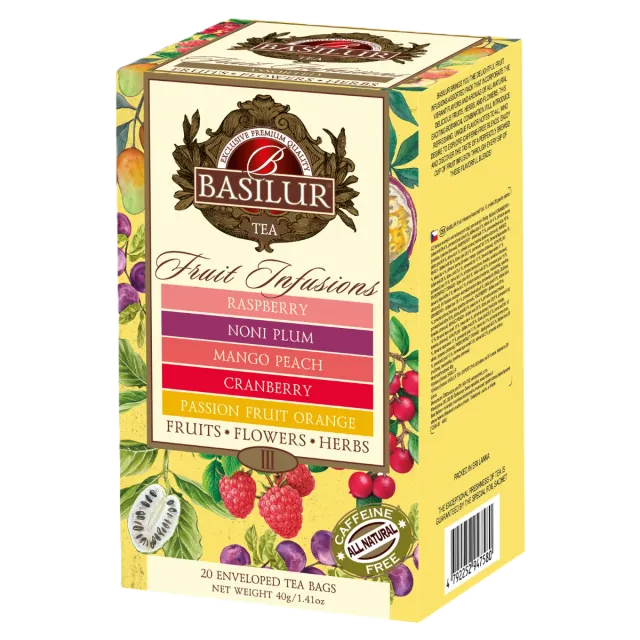 Basilur Fruit Infusions Volume III frugtte 20 breve mix